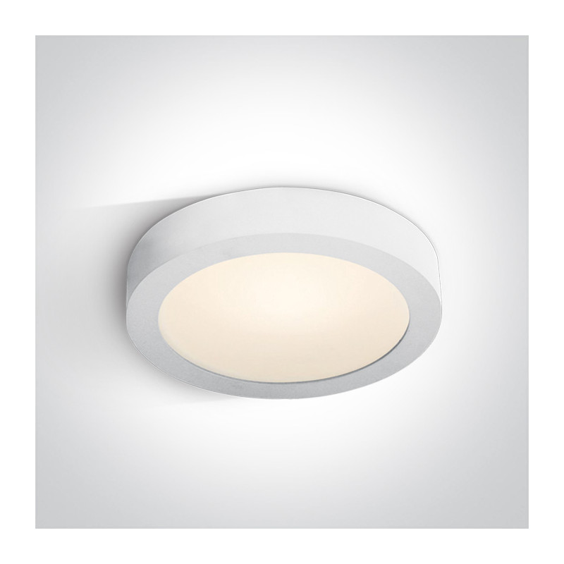 62130F/W/W biały plafon LED IP40 3000K 30W nieściemnialny zasilacz LED w komplecie