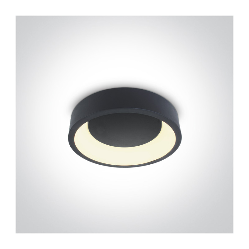 62130N/AN/W plafon LED 3000K 20W antracyt nieściemnialny zasilacz LED w zestawie