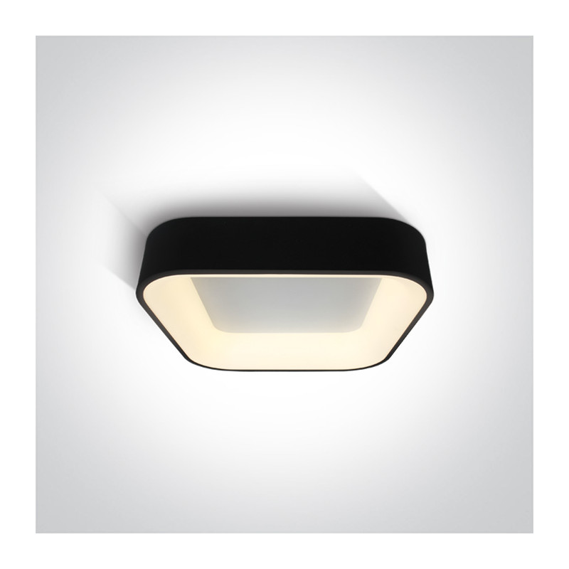 62132NA/B/W czarny plafon LED 3000K 38W nieściemnialny zasilacz LED w komplecie