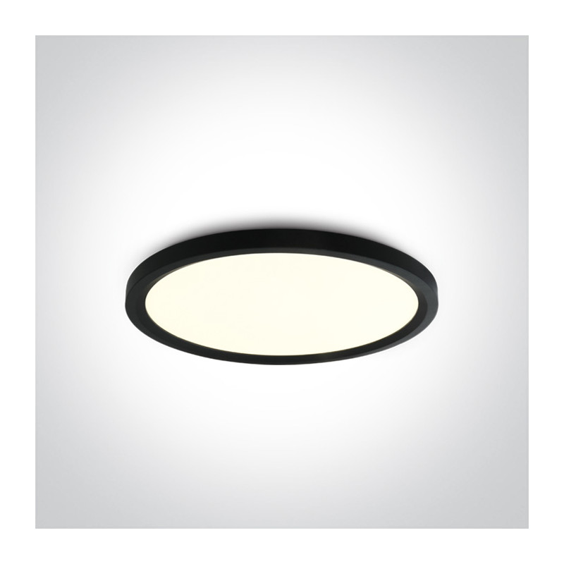 62140FB/B/C czarny plafon LED 4000K 40W nieściemnialny zasilacz LED w komplecie