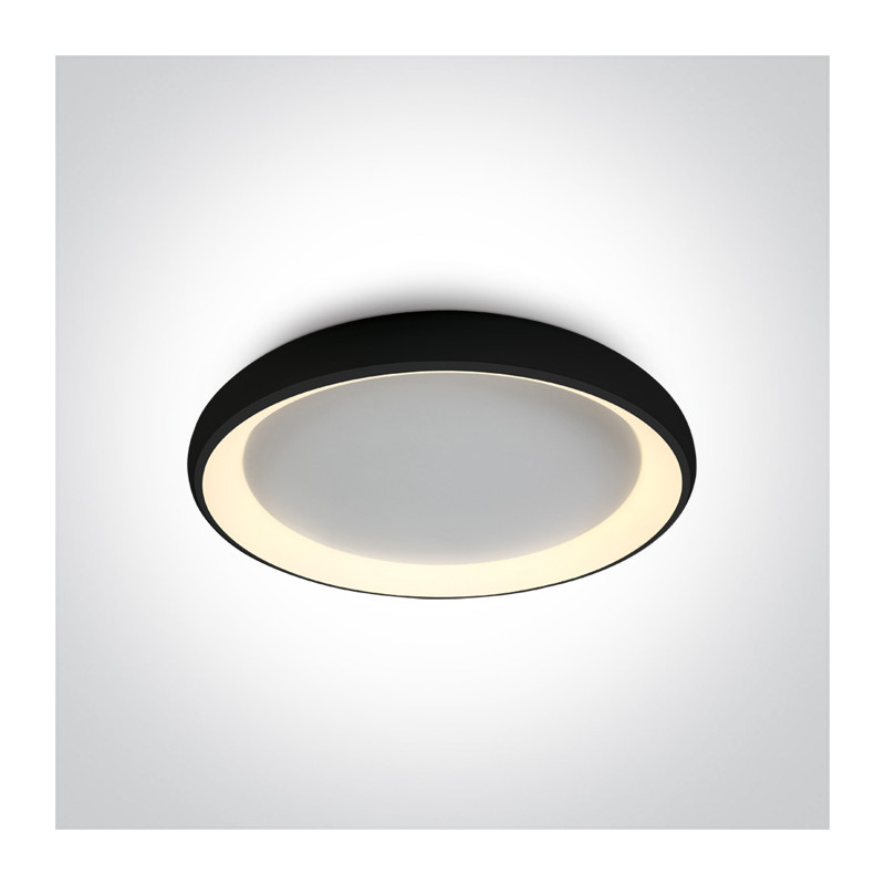 62144N/B/W plafon LED 3000K 50W czarny zasilacz 1200mA w komplecie