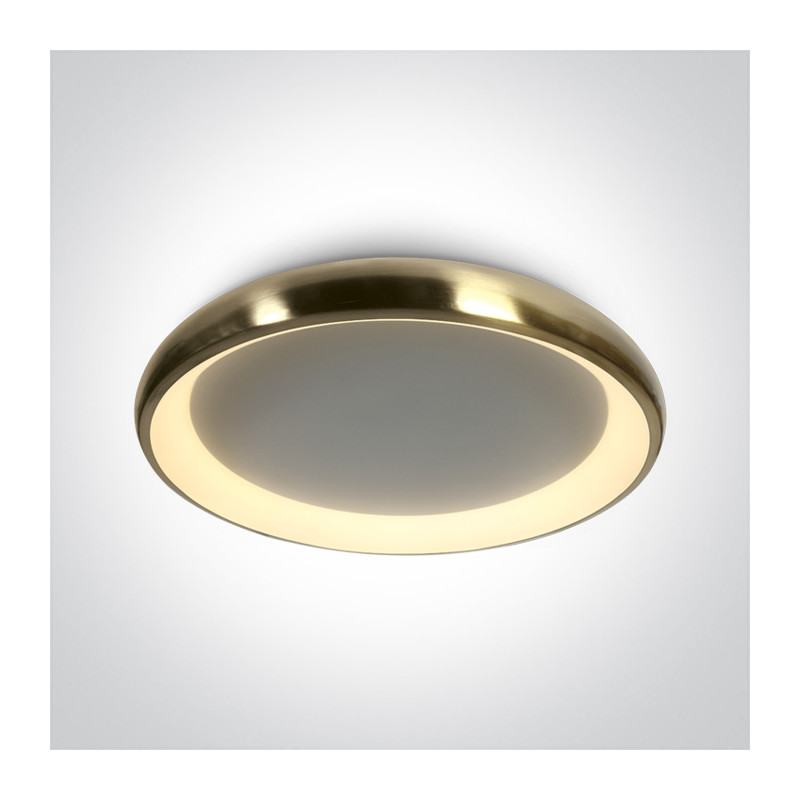 62144N/BBS/W plafon LED 3000K 50W matowy mosiądz zasilacz 1200mA w komplecie