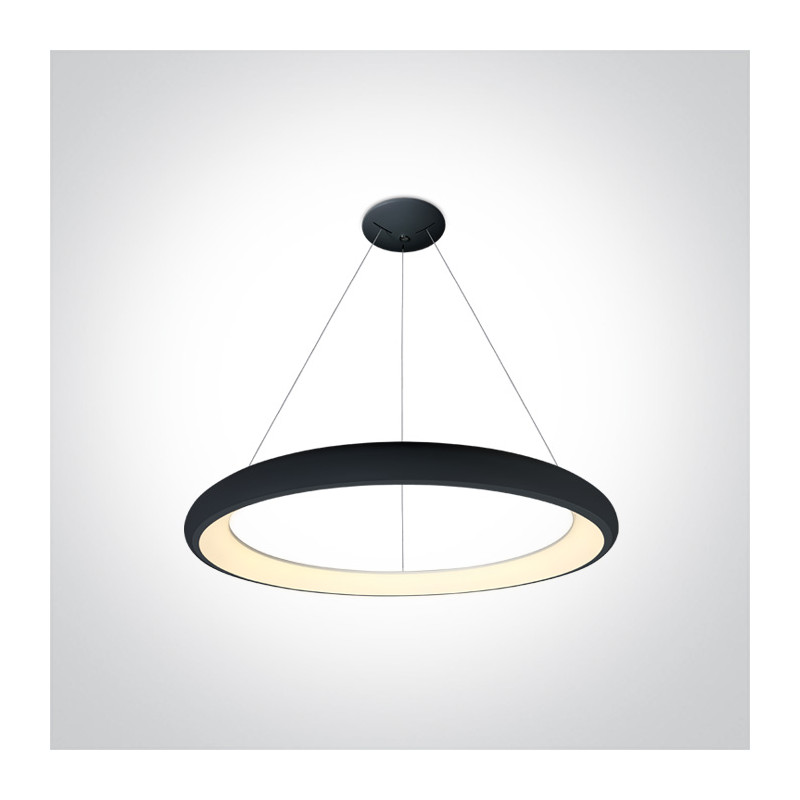 62144NB/B/W lampa wisząca LED 3000K 50W czarna zasilacz 1200mA w zestawie