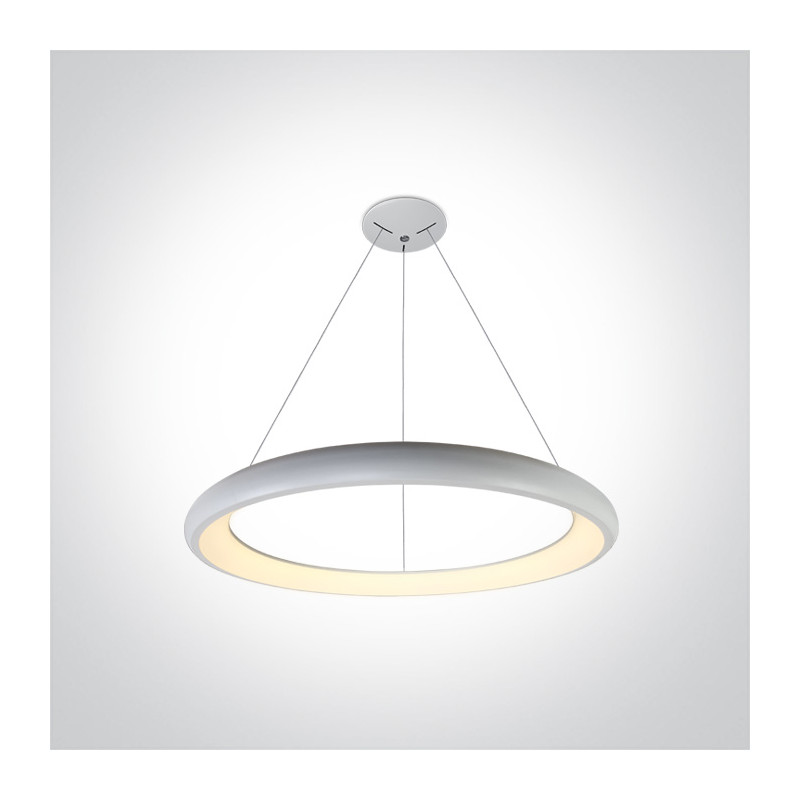 62144NB/W/W lampa wisząca LED 3000K 50W biała zasilacz 1200mA w zestawie