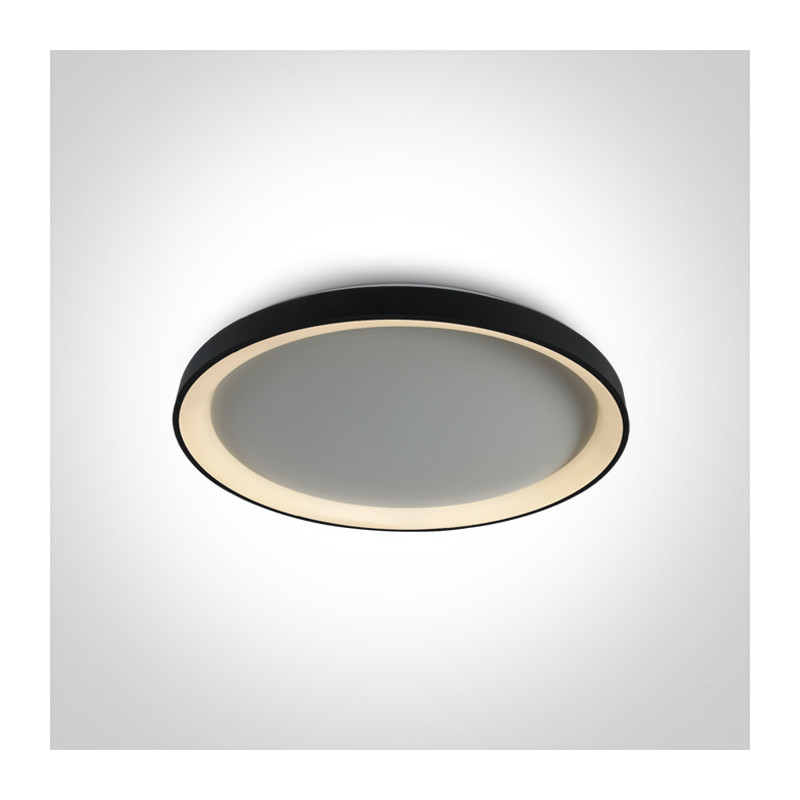 62148L/B/W czarny dekoracyjny plafon LED 48W 230V 3000K w komplecie z zasilaczem 1200mA