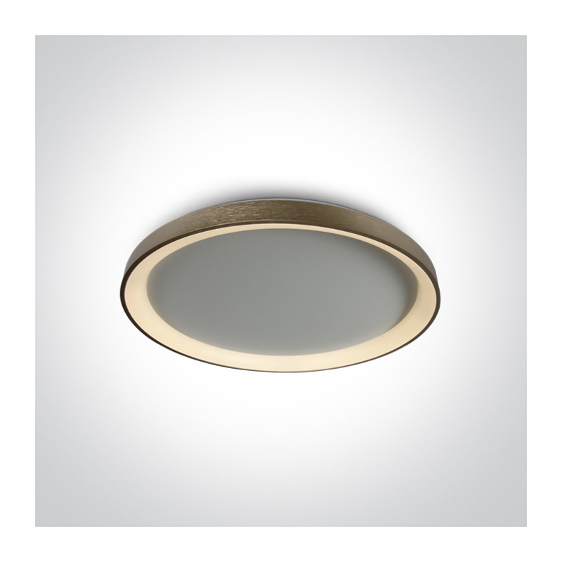 62148L/BBS/W matowy mosiężny dekoracyjny plafon LED 48W 230V 3000K w komplecie z zasilaczem 1200mA