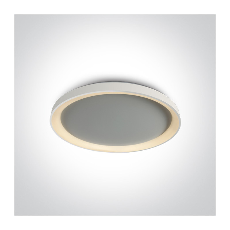 62148L/W/W biały dekoracyjny plafon LED 48W 230V 3000K w komplecie z zasilaczem 1200mA