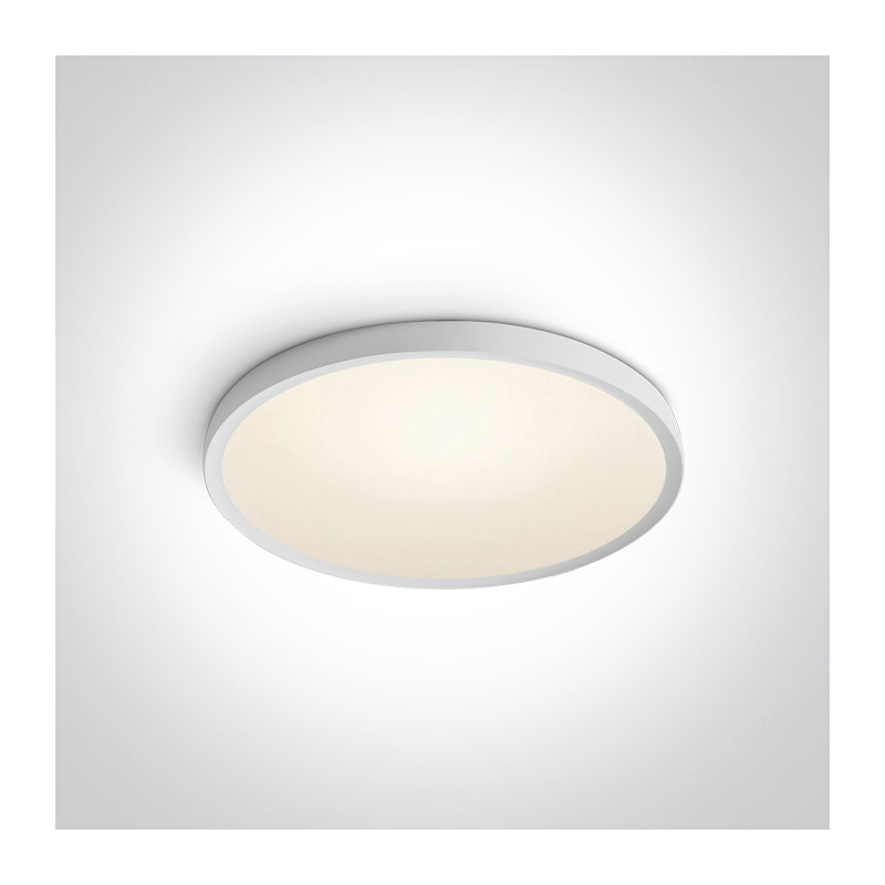 62152/W/W biały plafon LED 3000K 40W nieściemnialny zasilacz LED w zestawie