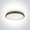 62154/B/W czarny plafon LED 3000K 24W nieściemnialny zasilacz LED w zestawie