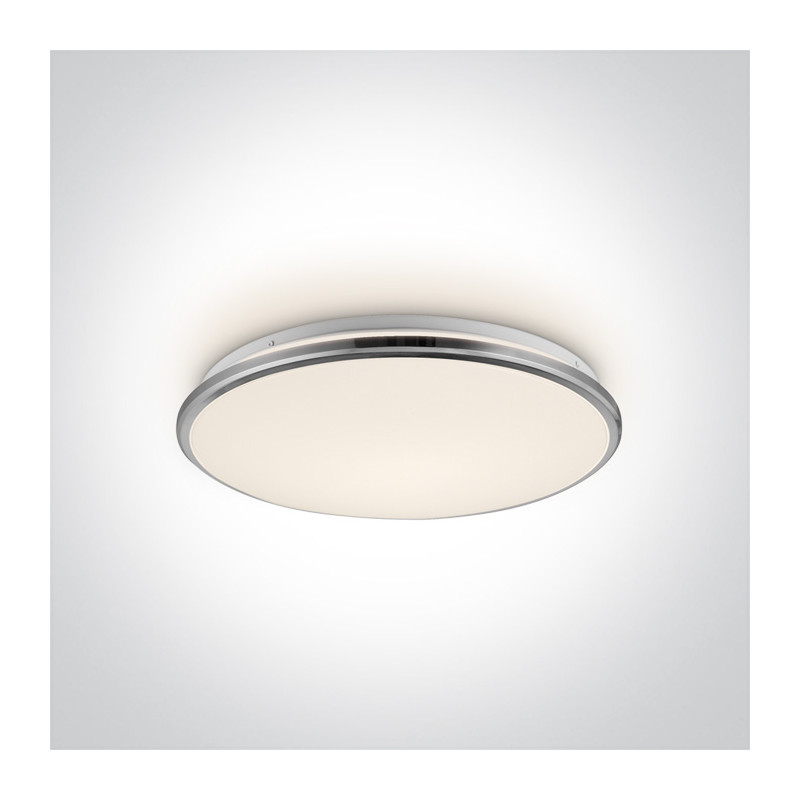 62154/B/W czarny plafon LED 3000K 24W nieściemnialny zasilacz LED w zestawie