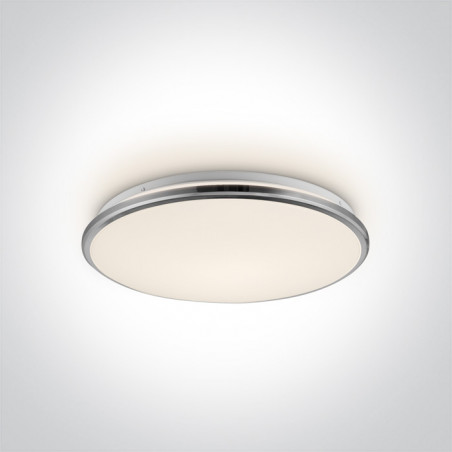 62154/B/W czarny plafon LED 3000K 24W nieściemnialny zasilacz LED w zestawie