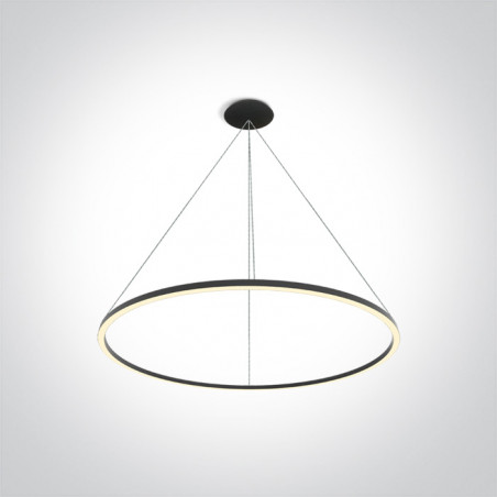 62156D/B/W czarna lampa wisząca LED 100W 230V 3000K w zestawie zasilacze LED 2x1200mA