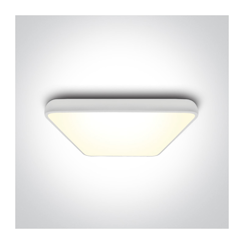 62160A/W/W biały plafon LED 3000K 62W nieściemnialny zasilacz LED w zestawie