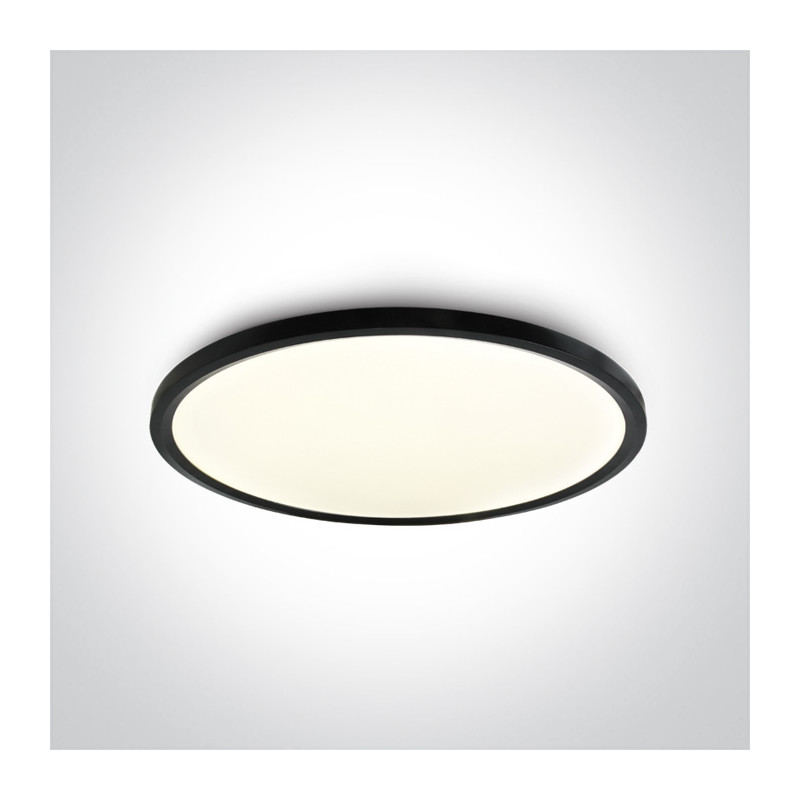 62160FB/B/C czarny plafon LED 4000K 60W nieściemnialny zasilacz LED w zestawie