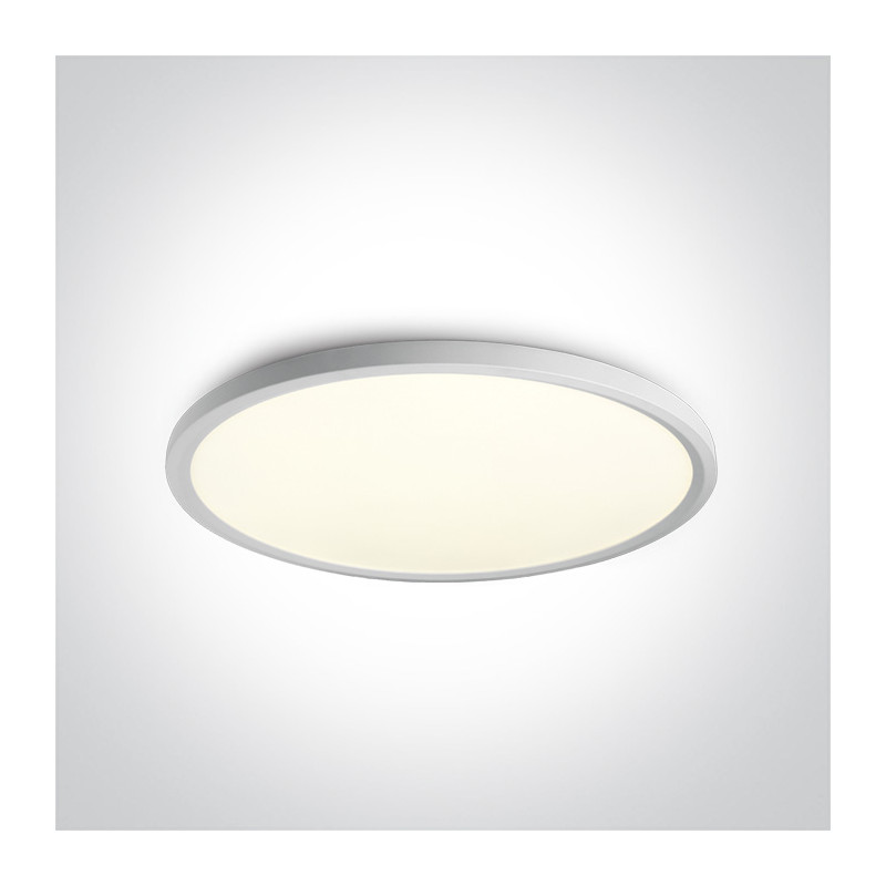 62160FB/W/C biały plafon LED 4000K 60W nieściemnialny zasilacz LED w zestawie