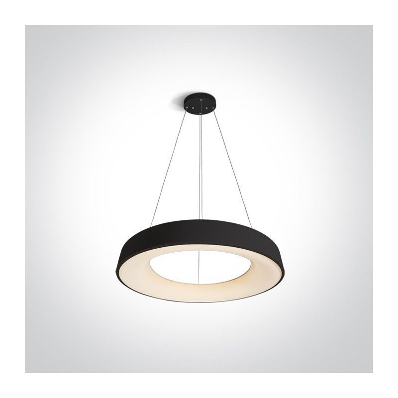 62180NB/B/W czarna lampa wisząca LED 3000K 80W zasilacz 1000mA w zestawie