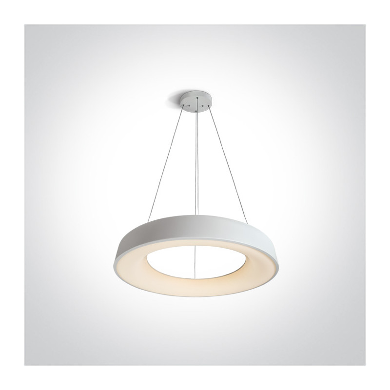 62180NB/W/W biała lampa wisząca LED 3000K 80W zasilacz 1000mA w zestawie