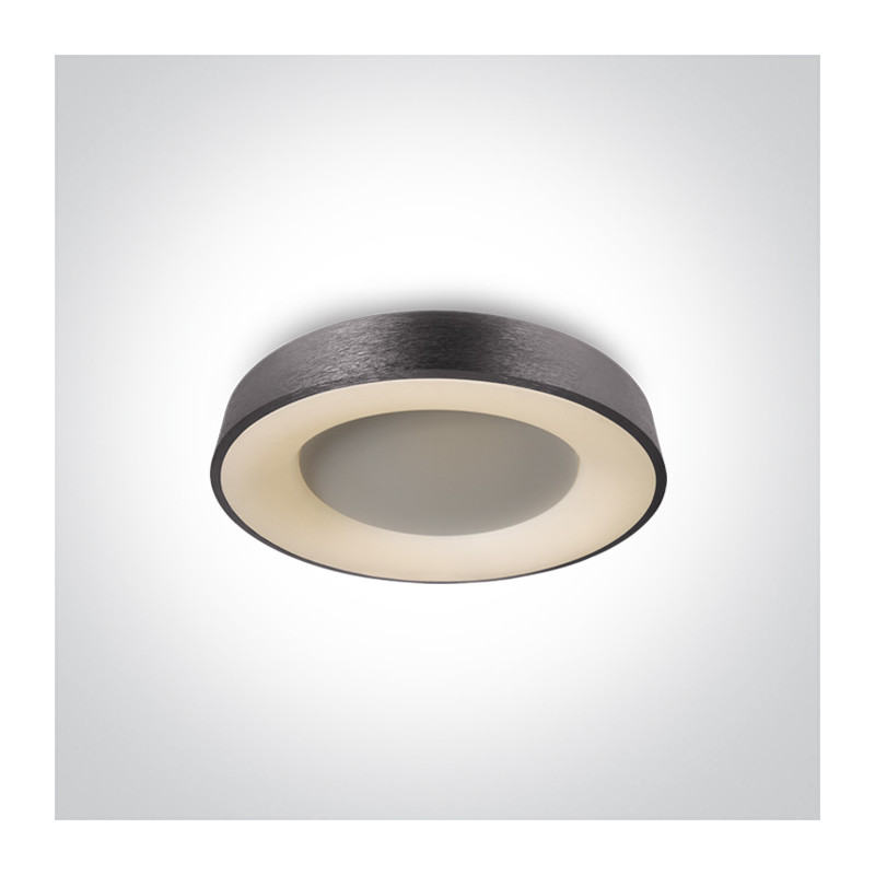 62182/BAN/W plafon LED w kolorze matowy antracyt 40W 230V 3000K w komplecie z zasilaczem 1050mA