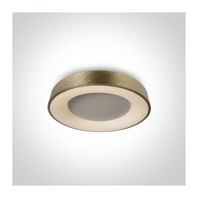62182/BBS/W plafon LED w kolorze matowy mosiądz 40W 230V 3000K w komplecie z zasilaczem 1050mA