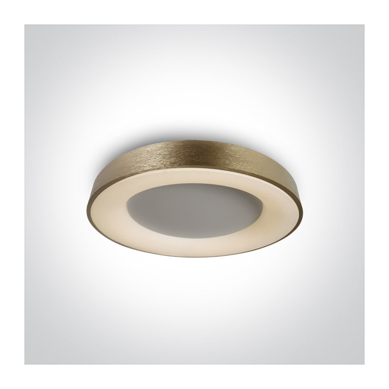 62182A/BBS/W plafon LED w kolorze matowy mosiądz 50W 230V 3000K zasilacz LED 1300mA w komplecie