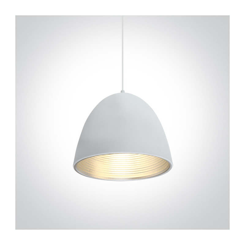 63016A/WG biało-szara lampa wisząca E27 20W