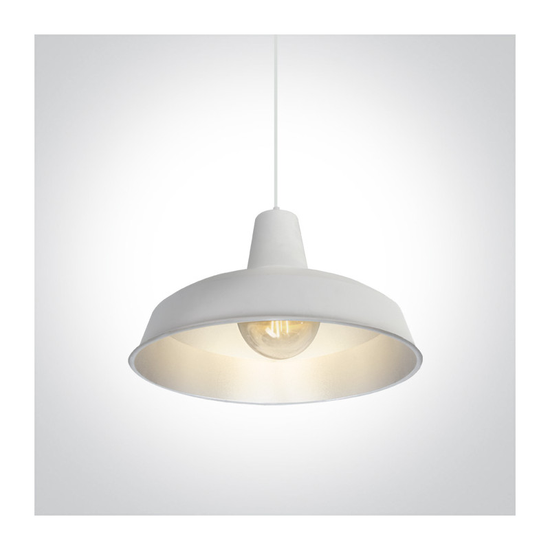 63020/WG biało-szara lampa wisząca E27 20W