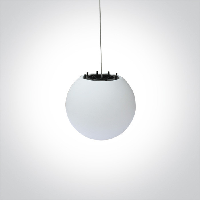 63028 ozdobna biała lampa wisząca E27 IP54 średnica 38cm