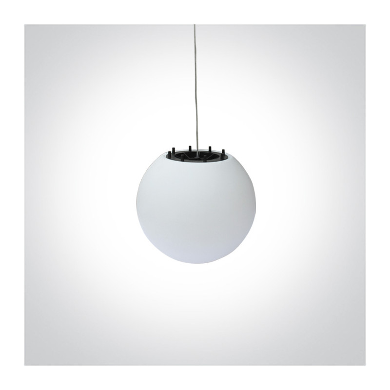 63028 ozdobna biała lampa wisząca E27 IP54 średnica 38cm