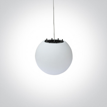 63028 ozdobna biała lampa wisząca E27 IP54 średnica 38cm