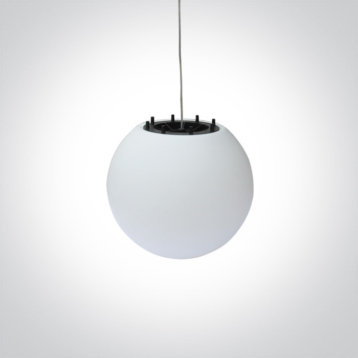 63028A ozdobna biała lampa wisząca E27 IP54 średnica 45cm