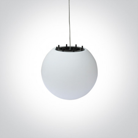 63028A ozdobna biała lampa wisząca E27 IP54 średnica 45cm