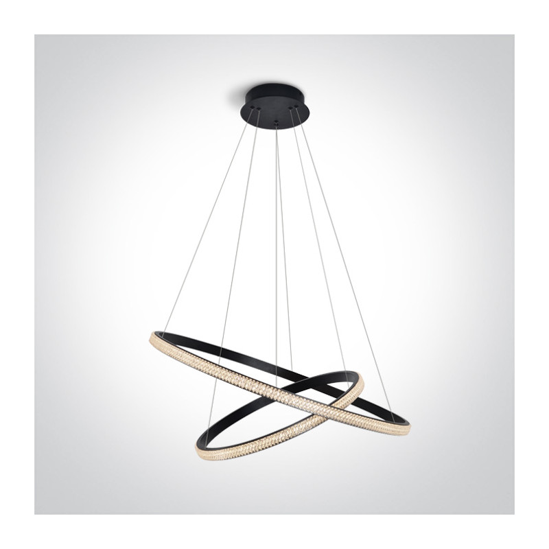 63054B/B dekoracyjna lampa wisząca LED 40W 230V 3000K w zestawie zasilacz 24V