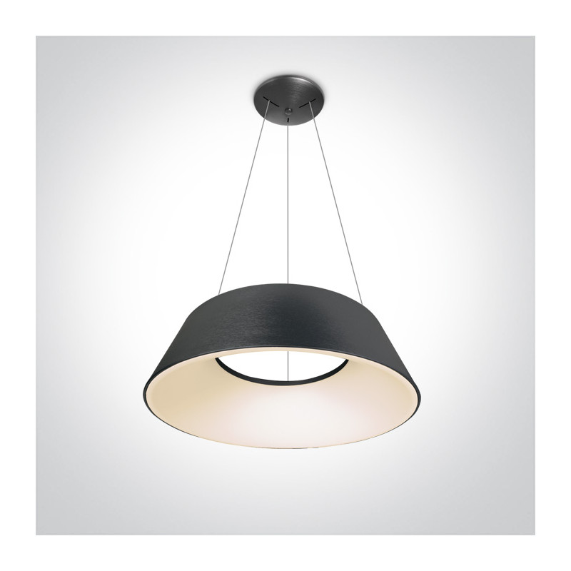 63058/BAN/W lampa wisząca w kolorze antracyt mat LED 60W 230V 3000K zasilacz 1500mA w zestawie