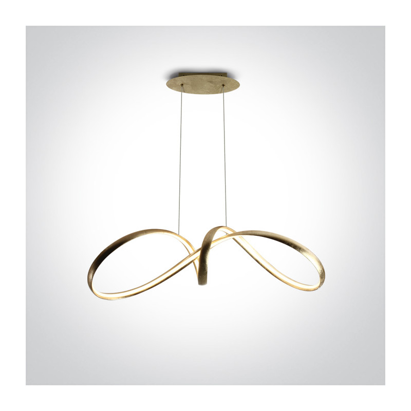 63062/BS mosiężna lampa wisząca LED 36W 230V 3000K w komplecie z zasilaczem 24V