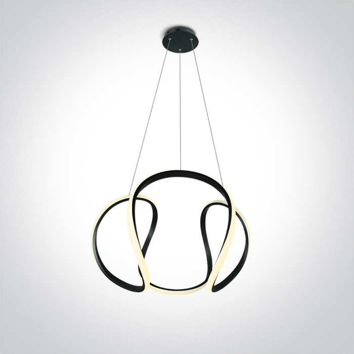 63064/B czarna oprawa wisząca LED 36W 230V 3000K w komplecie z zasilaczem 24V