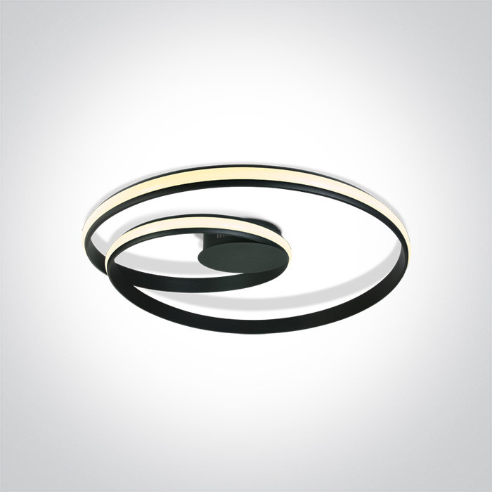 63066/B czarna lampa sufitowa LED 30W 230V 3000K w komplecie zasilacz 24V