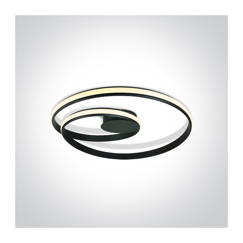 63066/B czarna lampa sufitowa LED 30W 230V 3000K w komplecie zasilacz 24V