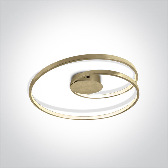 63068/BS mosiężna lampa sufitowa LED 30W 230V 3000K w komplecie zasilacz 24V