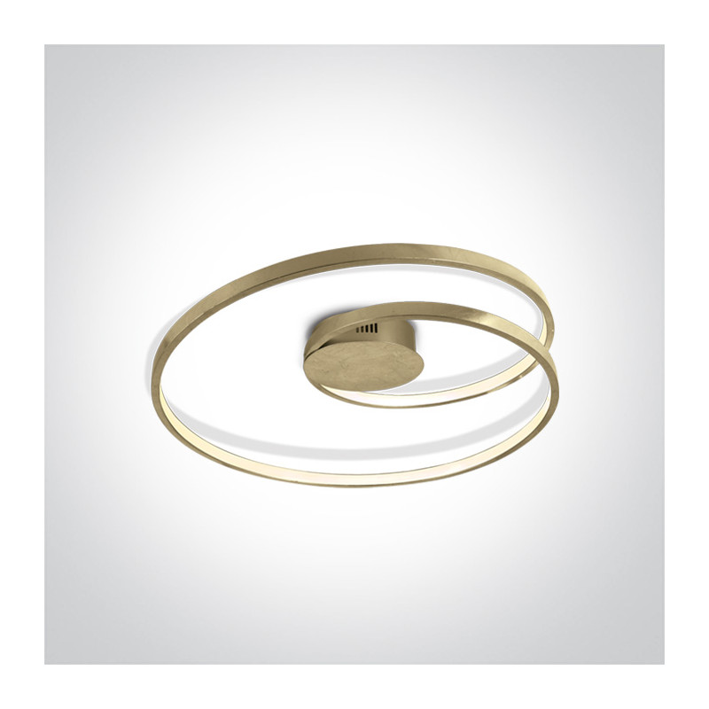 63068/BS mosiężna lampa sufitowa LED 30W 230V 3000K w komplecie zasilacz 24V