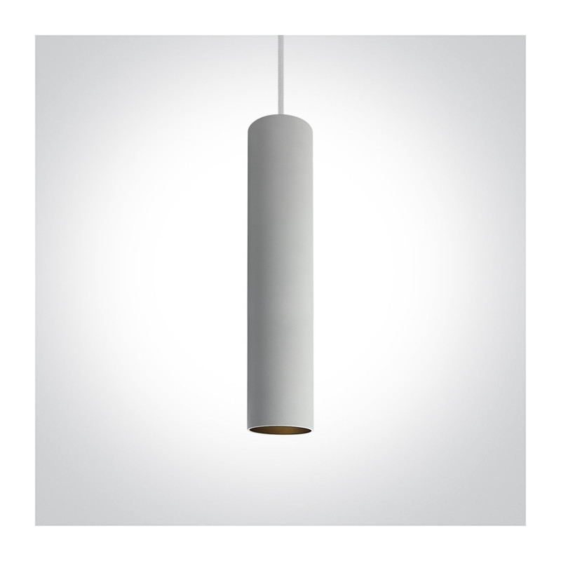 63105L/W biała oprawa wisząca z czarnym odbłyśnikiem