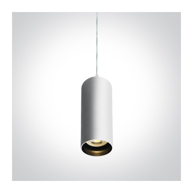 63105N/W biała oprawa wisząca GU10 dark light  10W 