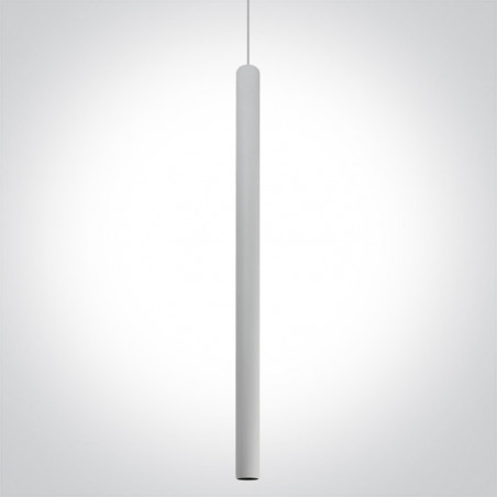 63108A/W/W biały cylindr wiszący COB LED 3000K 6W zasilacz 700mA w zestawie