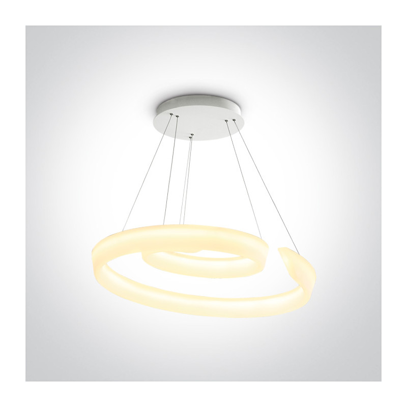 63112/W biała oprawa wisząca LED 3000K 60W zasilacz 1300mA w zestawie