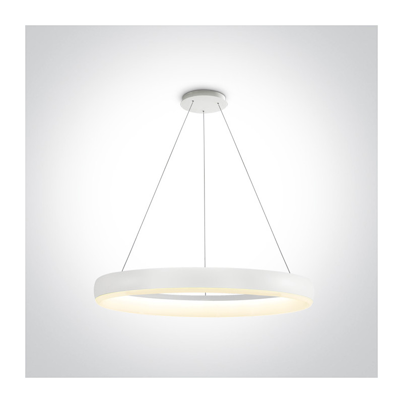 63114/W/W biała oprawa wisząca LED 3000K 40W zasilacz 1300mA w zestawie