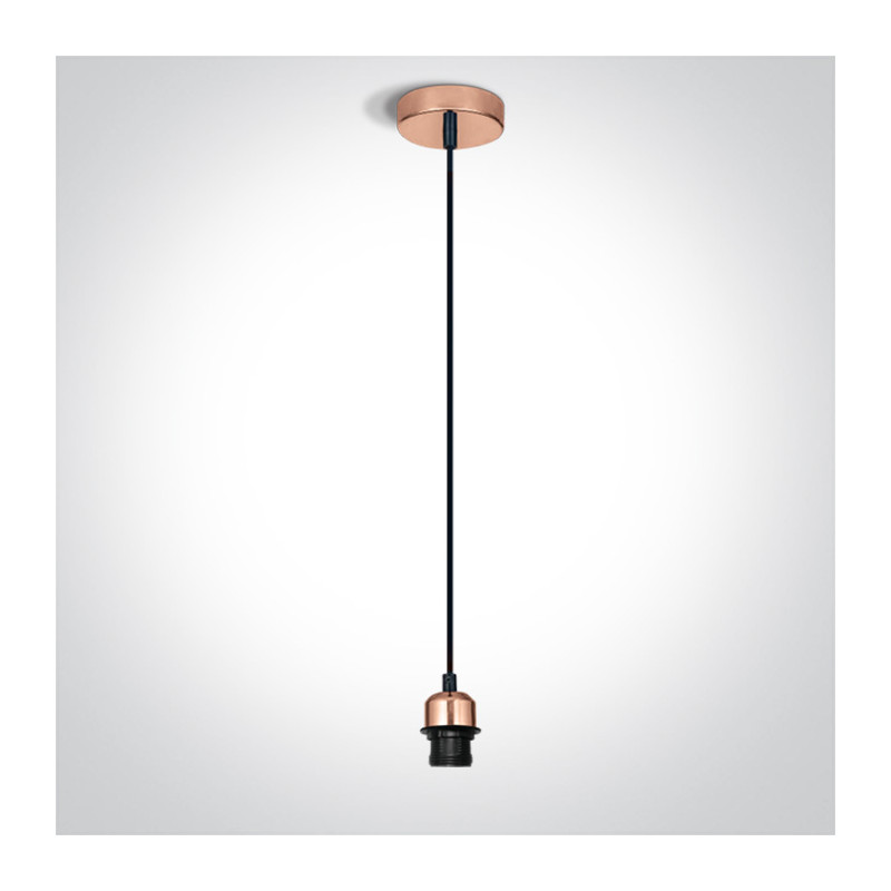 63126/CU miedziane zawiesie E27 20W