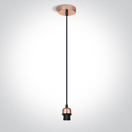 63126/CU miedziane zawiesie E27 20W