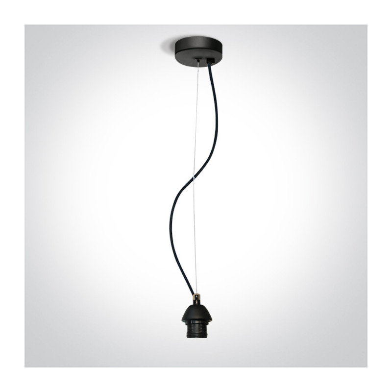 63126A/B czarne zawiesie E27 20W