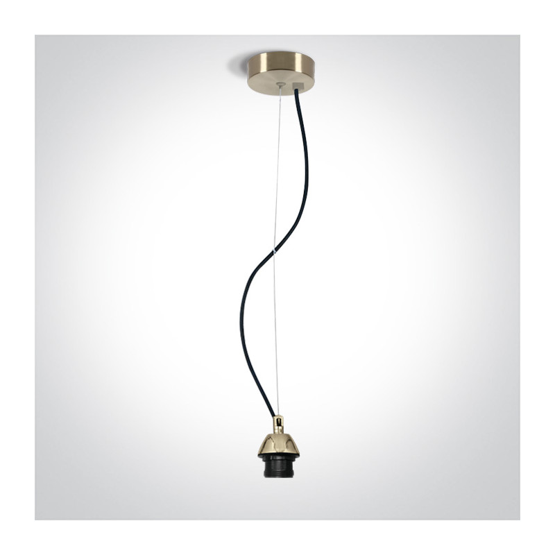 63126A/BBS matowe mosiężne zawiesie E27 20W