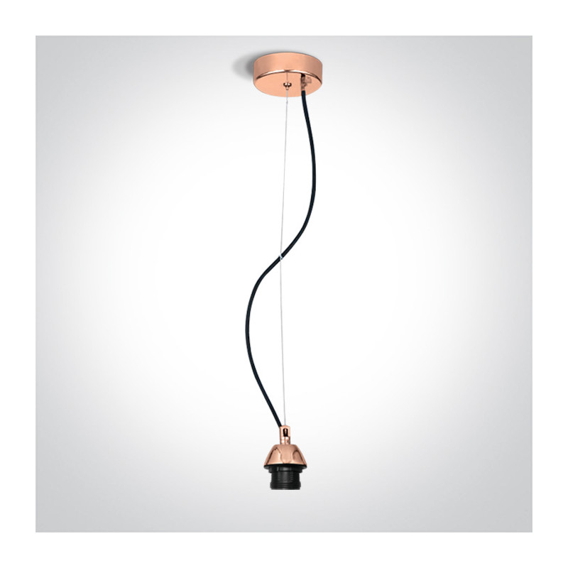 63126A/CU miedziane zawiesie E27 20W