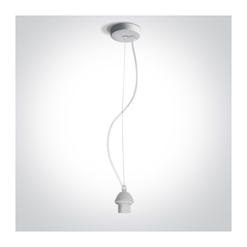 63126A/W białe zawiesie E27 20W
